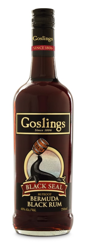 Goslings Black Seal Dark Rum Front Bottle Shot
