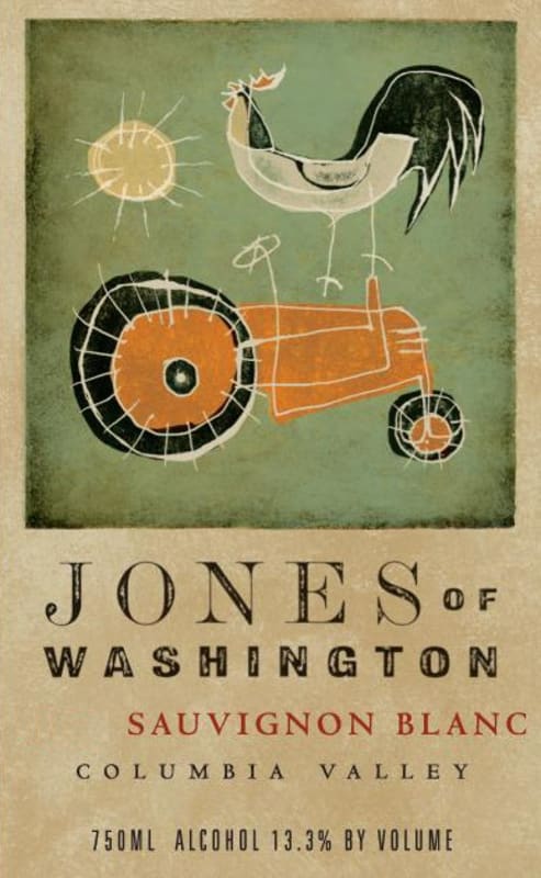Jones of Washington Wine Sauvignon Blanc 2015 Front Label