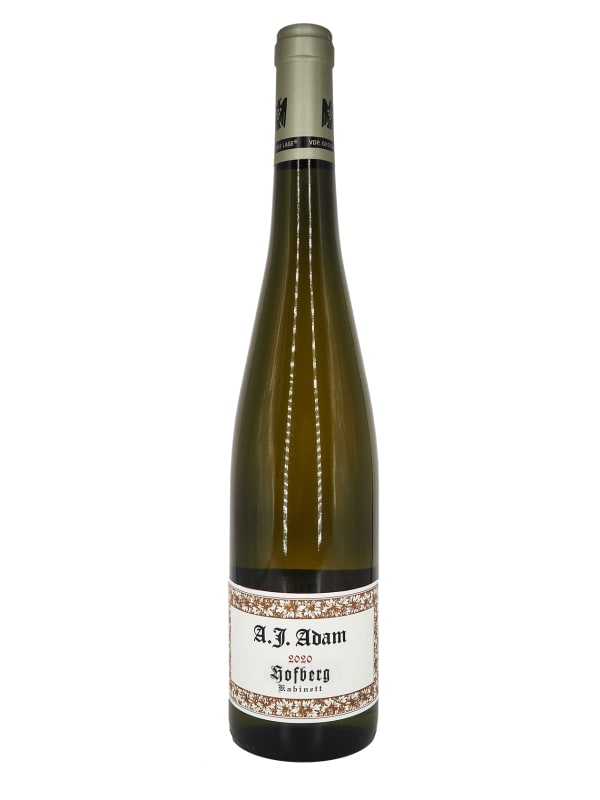 A.J. Adam Dhron Hofberg Riesling Kabinett 2020 Front Bottle Shot