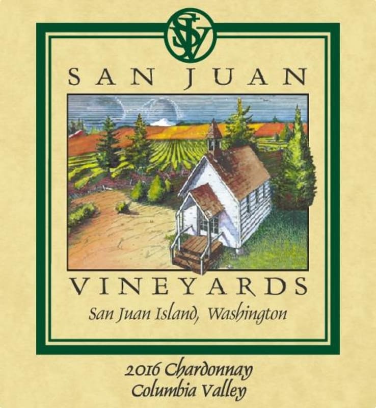 San Juan Vineyards Chardonnay 2016 Front Label