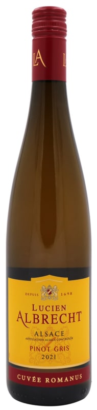 Lucien Albrecht Pinot Gris Cuvee Romanus 2021 Front Bottle Shot