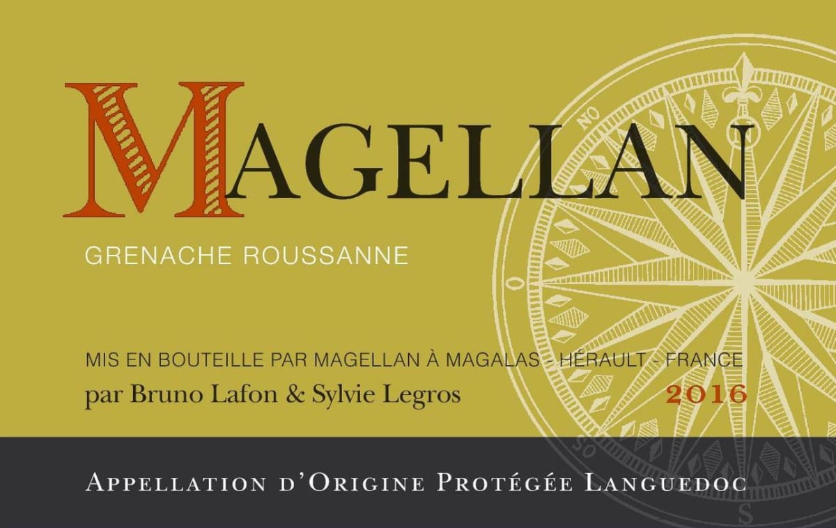 Domaine Magellan Grenache Roussanne 2016 Front Label