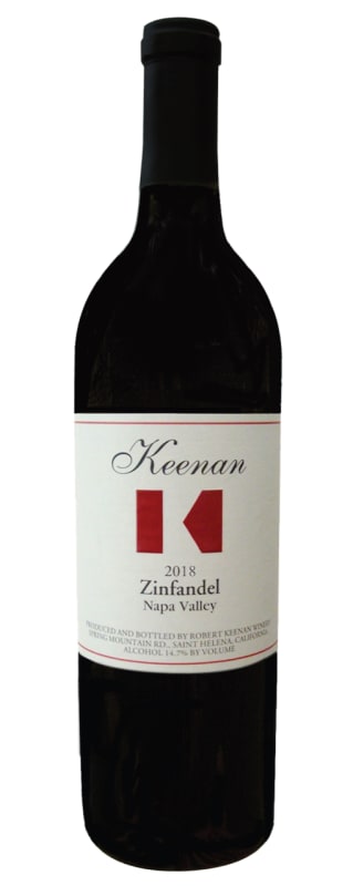 Keenan Zinfandel 2018 Front Bottle Shot