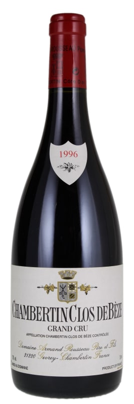 Domaine Armand Rousseau Chambertin Clos de Beze Grand Cru 1996 Front Bottle Shot