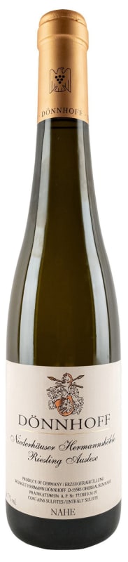 Donnhoff Niederhauser Hermannshohle Riesling Auslese Goldkapsel 2020 Front Bottle Shot