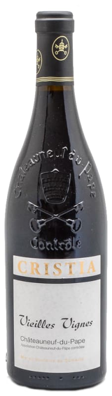 Domaine de Cristia Chateauneuf-du-Pape Vieilles Vignes 2016 Front Bottle Shot