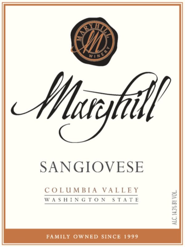 Maryhill Sangiovese 2016 Front Label