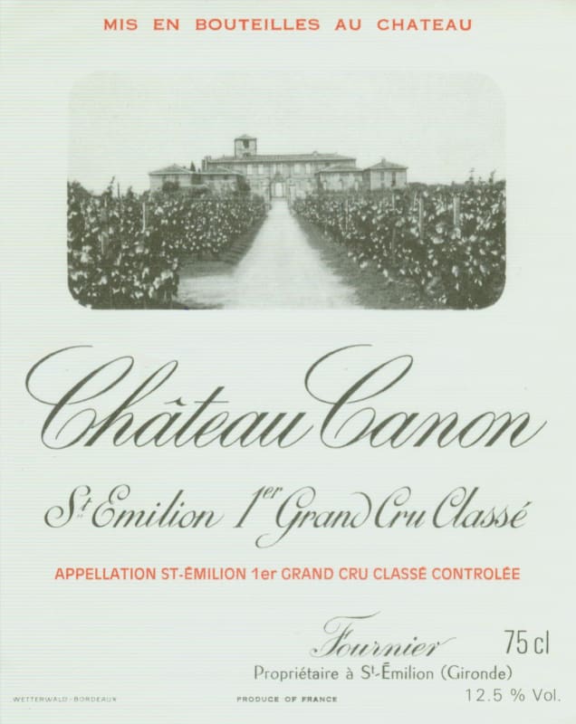 Chateau Canon 1985 Front Label