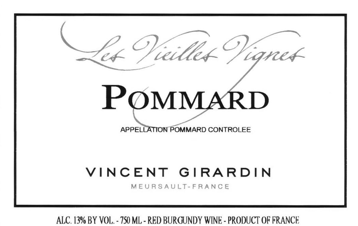 Vincent Girardin Pommard Les Vieilles Vignes 2010 Front Label