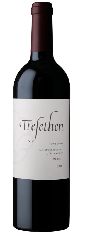 Trefethen Merlot 2018 Front Bottle Shot