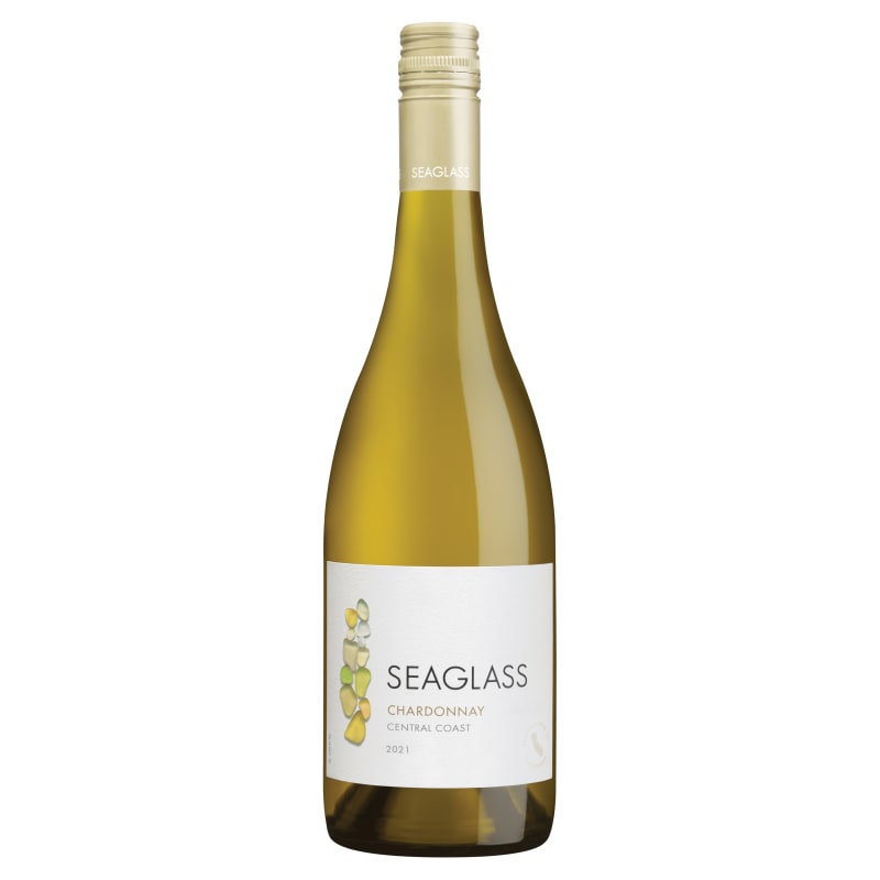 SeaGlass Chardonnay 2021 Front Bottle Shot