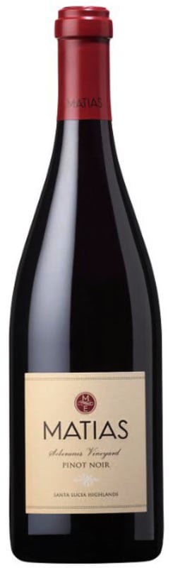 Matias Santa Lucia Highlands Soberanes Vineyard Pinot Noir 2014 Front Bottle Shot