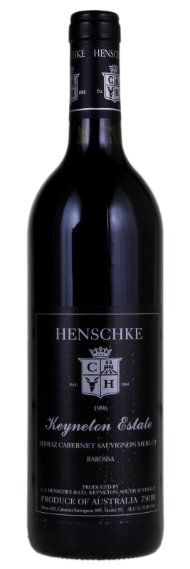 Henschke Keyneton Estate Shiraz-Cabernet 1996 Front Bottle Shot