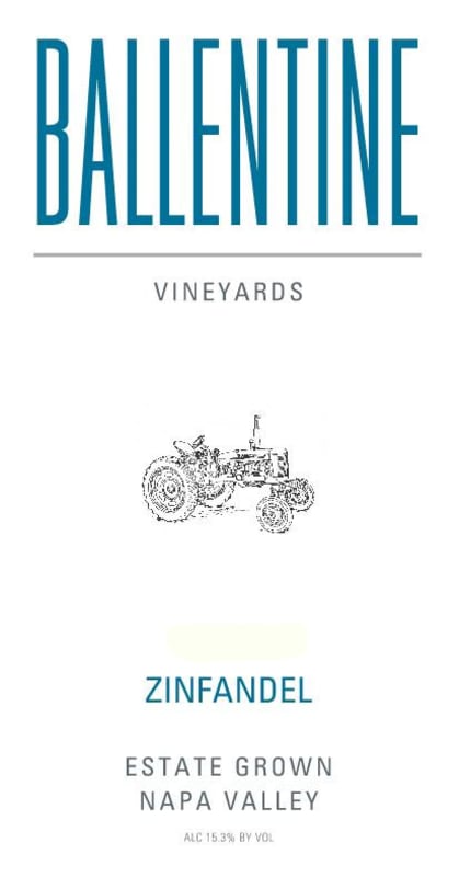 Ballentine Estate Zinfandel 2015 Front Label