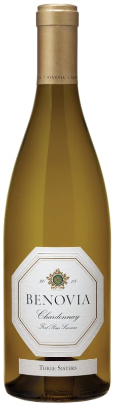 Benovia Three Sisters Chardonnay 2018 Front Bottle Shot