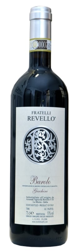 Fratelli Revello Barolo Giachini 2012 Front Bottle Shot