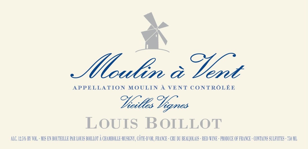 Domaine Louis Boillot Moulin a Vent Vieilles Vignes 2016 Front Label