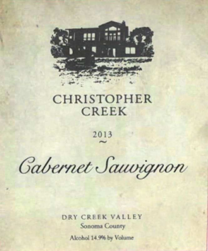 Christopher Creek Cabernet Sauvignon 2013 Front Label