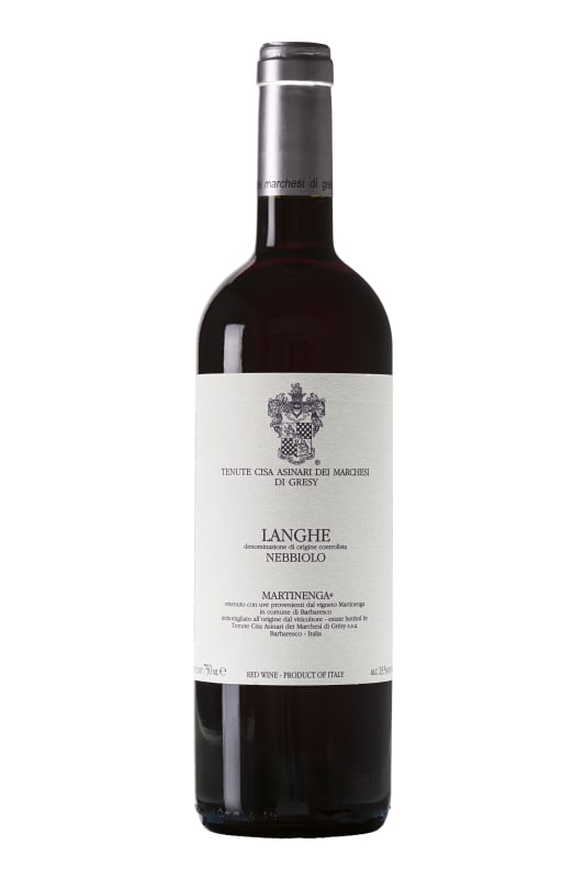 Marchesi di Gresy Martinenga Nebbiolo 2019 Front Bottle Shot