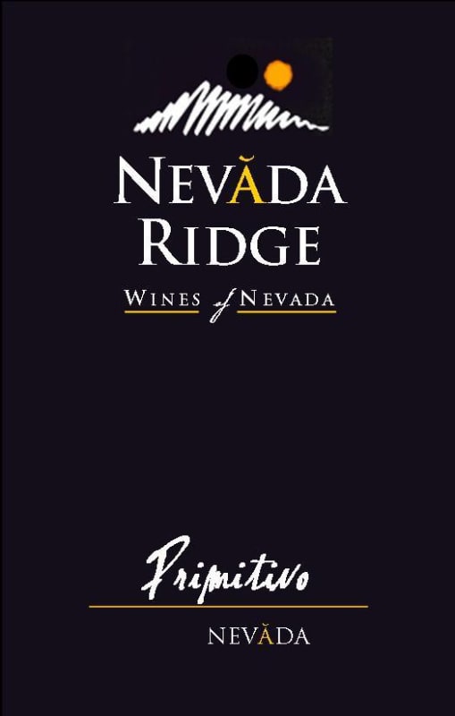 Pahrump Valley Winery Ridge Primitivo 2013 Front Label