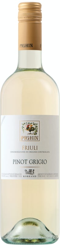 Pighin Pinot Grigio 2021 Front Bottle Shot