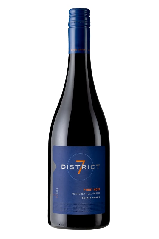 District 7 Pinot Noir 2018 Front Bottle Shot