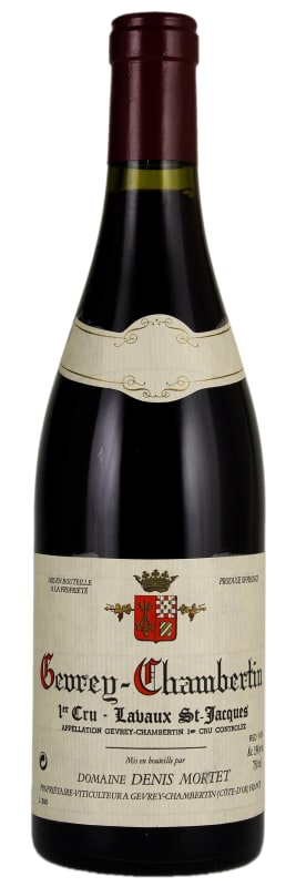 Arnaud Mortet Gevrey-Chambertin Lavaux St-Jacques Premier Cru 2017 Front Bottle Shot