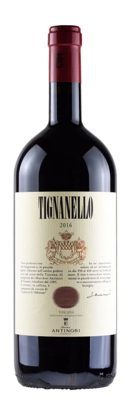Marchesi Antinori Tignanello (1.5 Liter Magnum) 2016 Front Bottle Shot