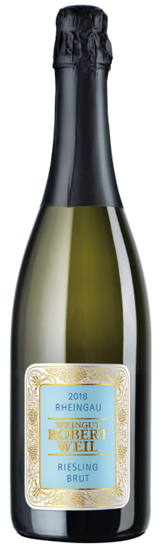 Robert Weil Rheingau Riesling Brut Sekt 2018 Front Bottle Shot