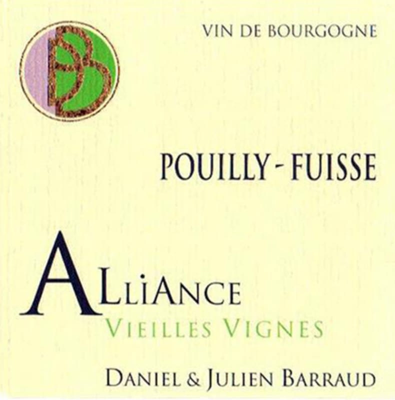 Daniel & Julien Barraud Pouilly-Fuisse Alliance Vieilles Vignes (375ML half-bottle) 2022 Front Label