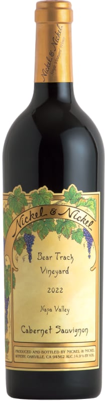 Nickel & Nickel Bear Track Cabernet Sauvignon 2022 Front Bottle Shot