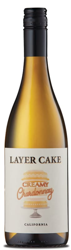 Layer Cake Creamy Chardonnay 2018 Front Bottle Shot