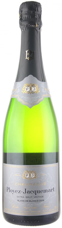 Champagne Ployez-Jacquemart Blanc de Blancs Extra Brut 2008 Front Bottle Shot
