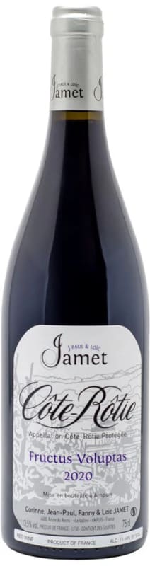 Domaine Jamet Cote-Rotie Fructus Voluptas 2020 Front Bottle Shot