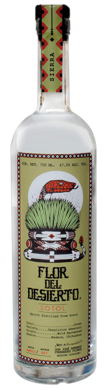 Flor del Desierto Sierra Sotol Front Bottle Shot