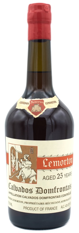 Lemorton 25 Year Calvados Front Bottle Shot