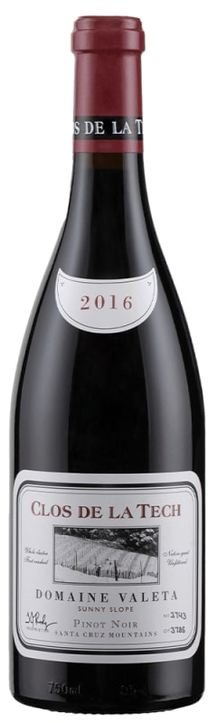 Clos de la Tech Domaine Valeta Sunny Slope Pinot Noir 2016 Front Bottle Shot