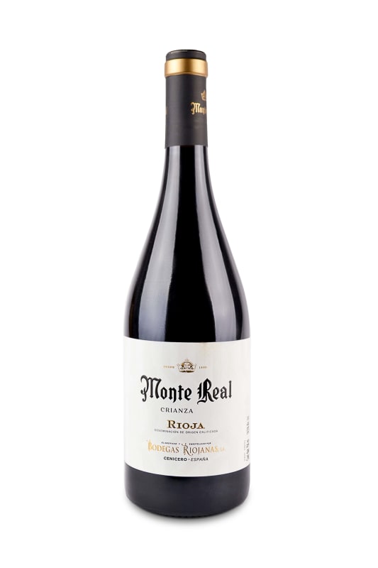Bodegas Riojanas Monte Real Crianza 2018 Front Bottle Shot