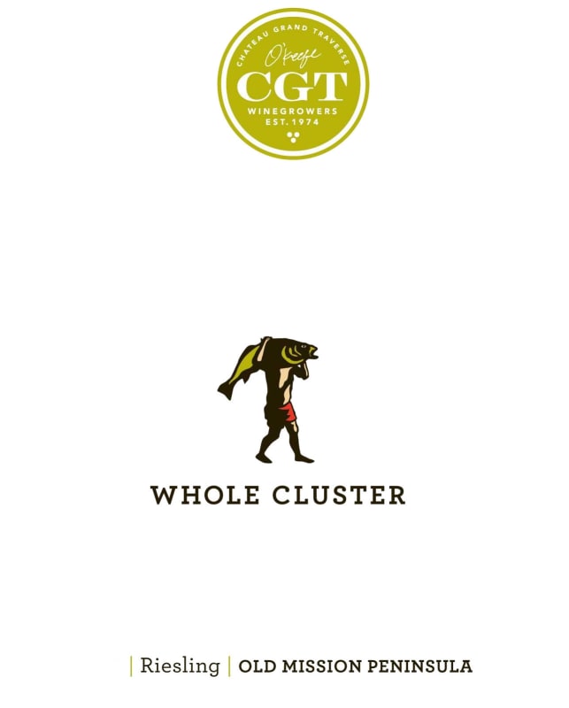 Chateau Grand Traverse Whole Cluster Riesling 2013 Front Label