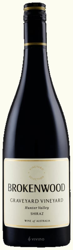 Brokenwood Graveyard Vineyard Shiraz (1.5 Liter Magnum - signed by winemaker) 2001 Front Bottle Shot