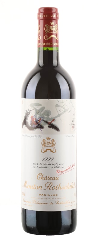Chateau Mouton Rothschild 1996 Front Bottle Shot