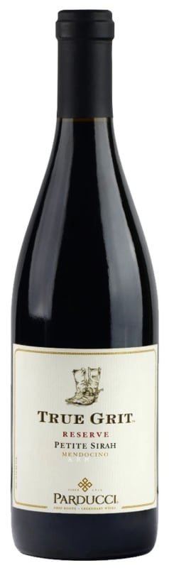 Parducci True Grit Reserve Petite Sirah 2020 Front Bottle Shot