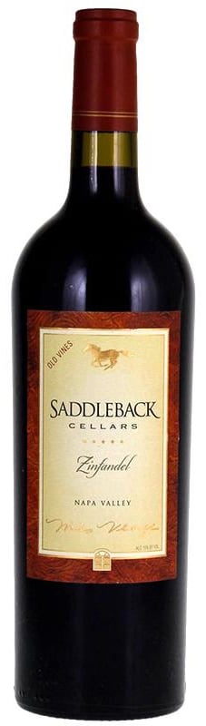 Saddleback Old Vine Zinfandel 2021 Front Bottle Shot