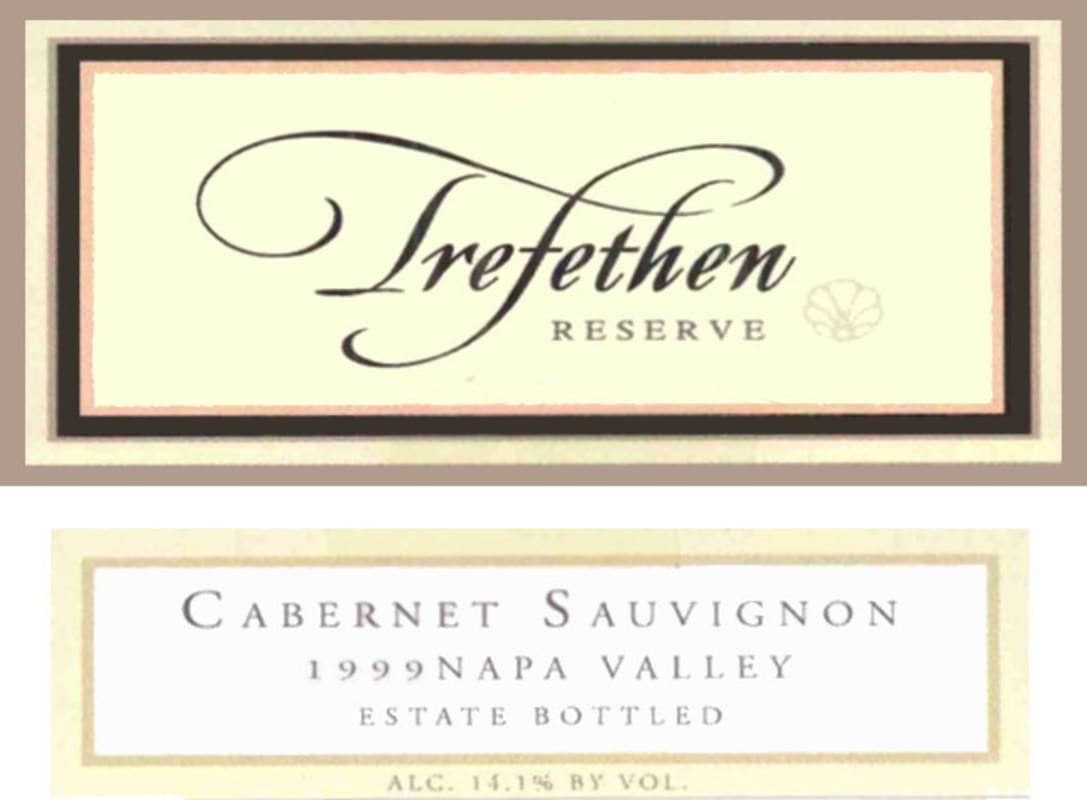 Trefethen Reserve Cabernet Sauvignon 1999 Front Label