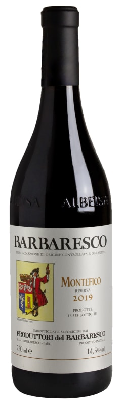 Produttori del Barbaresco Barbaresco Montefico Riserva 2019 Front Bottle Shot