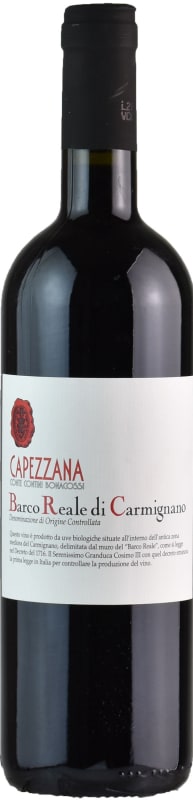 Capezzana Barco Reale di Carmignano 2021 Front Bottle Shot