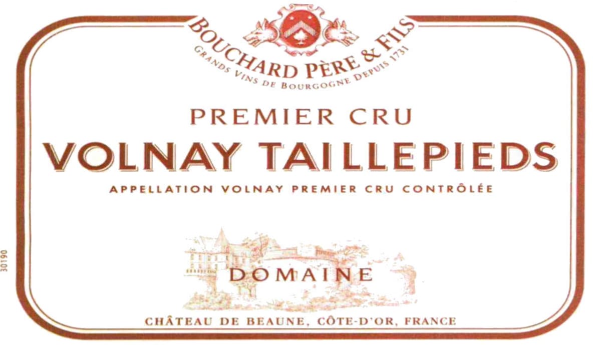 Bouchard Pere & Fils Volnay Taillepieds Premier Cru 2007 Front Label