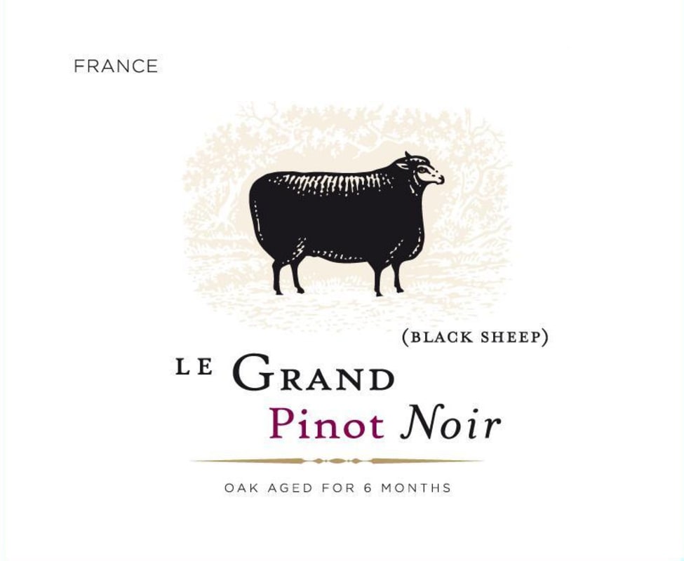 Le Grand Noir Black Sheep Pinot Noir 2017 Front Label