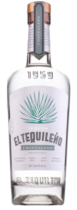 El Tequileno Cristalino Reposado Tequila Front Bottle Shot