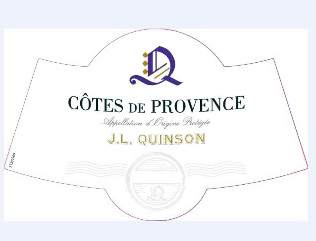 J.L. Quinson Cotes de Provence Rose 2017 Front Label